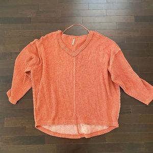 Free People Easy V Sweatshirt XS